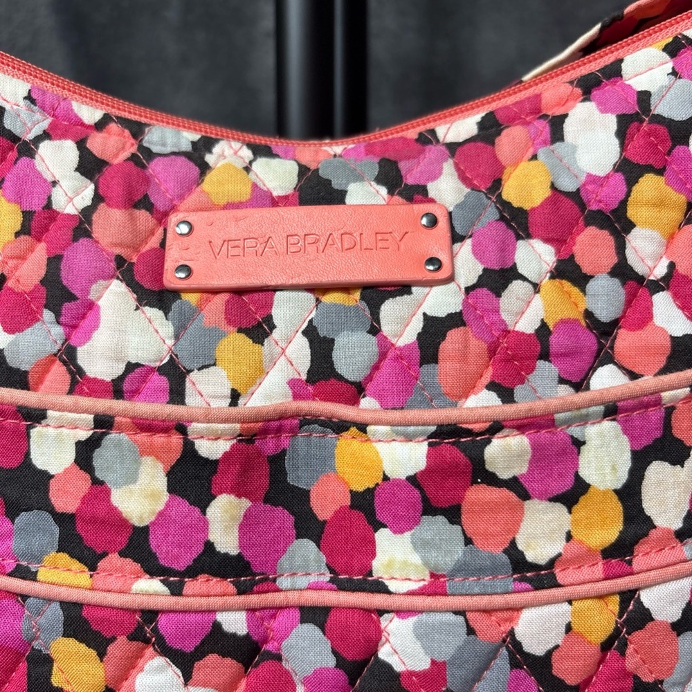 Vera Bradley Pixie Confetti Carry All Crossbody Hipster Purse Lightly Used - Picture 5 of 16